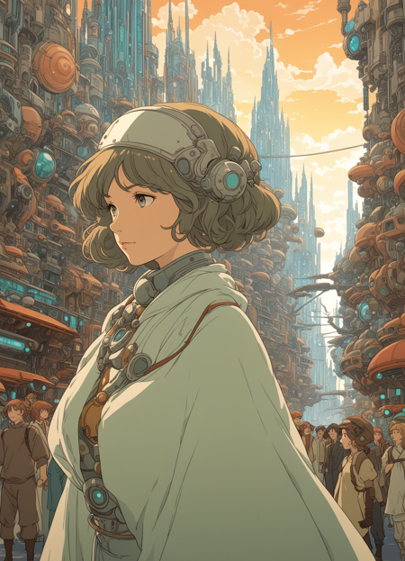 31073001-1731359567-by Studio Ghibli and Alphonse Mucha, thick (science fiction scene_1.1) , looking away from camera, city, Selective focus.png